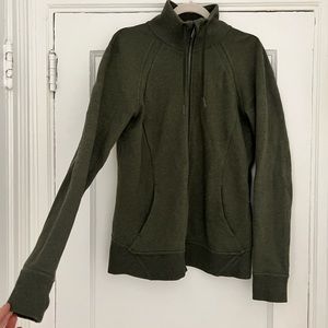 Green lululemon scuba jacket